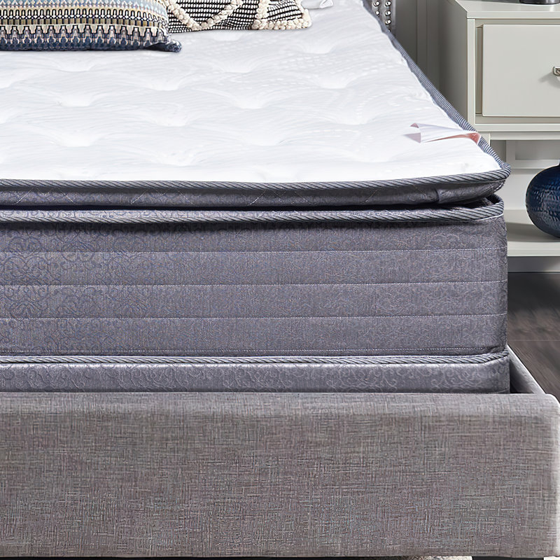 Alwyn Home Oregon 18'' Plush Hybrid Mattress and Box Spring, Twin