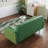 Modern Patterned Two-Seater Sofa With Soft Throw Pillows For Comfortable Seating