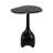 Modern Contemporary Accent Table with Marble Top and Sculpted Stone Aluminum Metal Base.-106720832