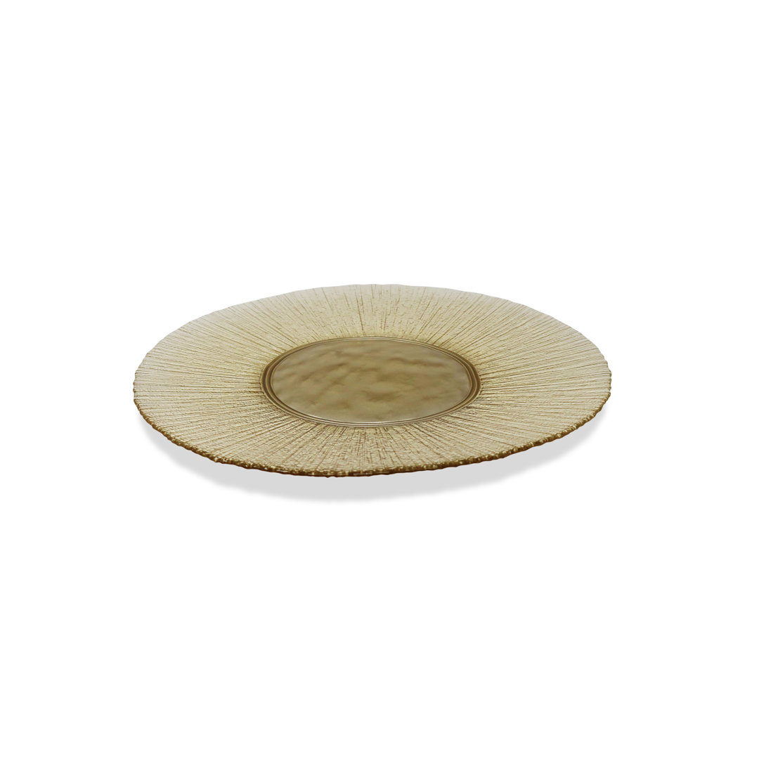 Finlas Gold Dinner Plates (Set of 4) Loon Peak®