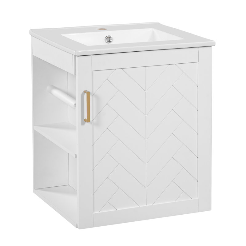 20'' Floating Bathroom Vanity With Ceramic Sink