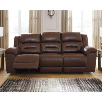 Ross Faux Suede Power Reclining Sofa