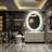 Molly Frameless Front Light and Backlit 3 Colors Dimmable Anti-Fog Oval Wall Bathroom Vanity Mirror-33212740
