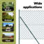 Chain Link Fence With 13 Posts Galvanised Steel-480062089-480062091