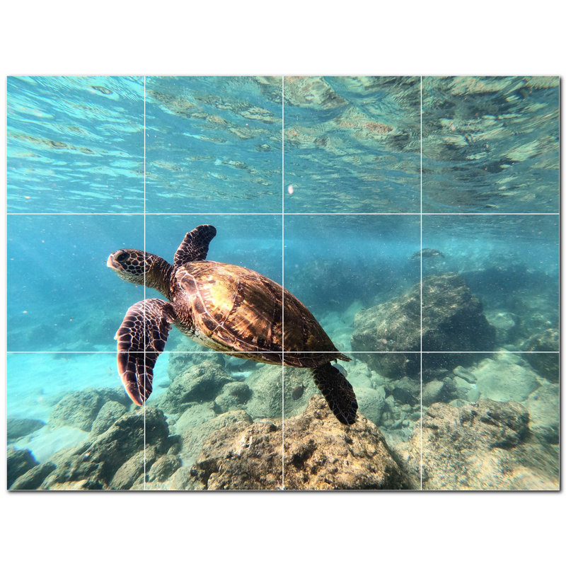 4.25 in. x 4.25 in. Ceramic Decorative Mural