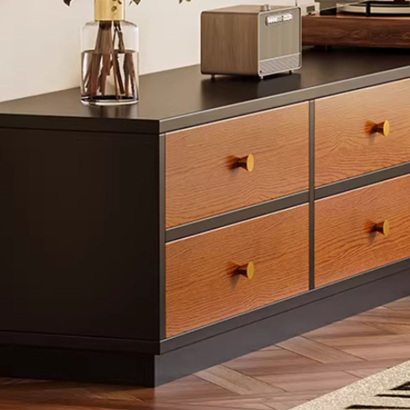 Meuble télé multi-tiroirs de style rétro
