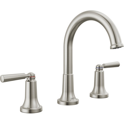 Robinet de salle de bain espacé à 3 trous et 2 poignées avec ensemble de drain SAYLOR ™