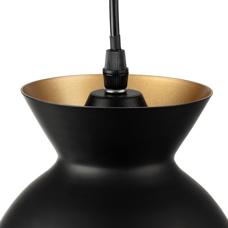 1 - Light Dome Pendant, Black