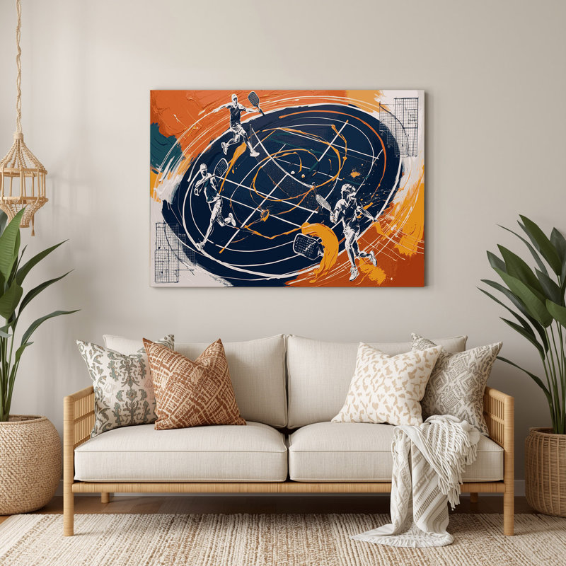 Art mural en métal bleu, H 11 po x l 14 po x P 0,05 po