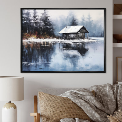 Cozy Snow Cabin IV sur toile