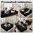 Boneless 105" 2 - Piece Upholstery Compression Sofa with 3 Seats, Corduroy Sectional Couch, No Assembly Required-122842006-121580360