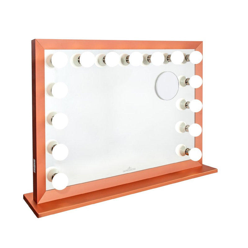 Miroir de maquillage 15 lumières Starlight Pro, Or rose