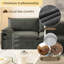Canapé-lit convertible 4 places en chenille 4 places - Canapé Cloud avec rangement, port USB et coussin 2 en 1 gris foncé-174421407