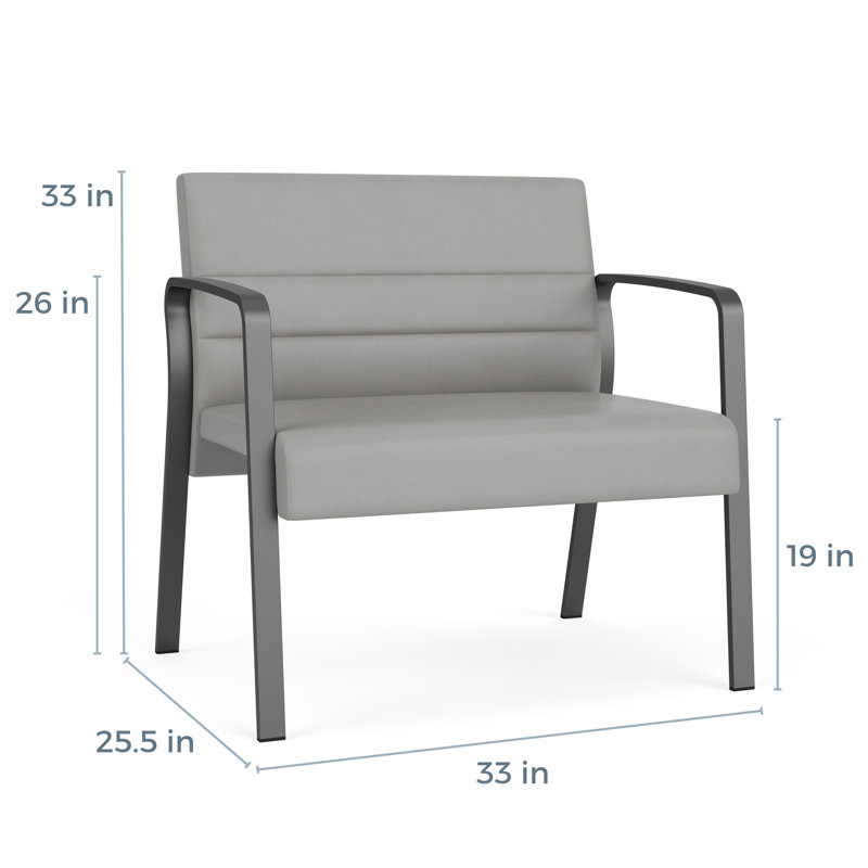 Chaise bariatique Waterfall, Gris anthracite, Vinyle gris anthracite Patriot Plus