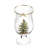 SPODE CHRISTMAS TREE TULIP GLASSES S/4 17 OZ
