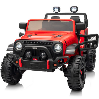 12V 2WD Ride on Toy, 2-Seater Kids Ride-on Truck Electric Car with Remote, Bluetooth