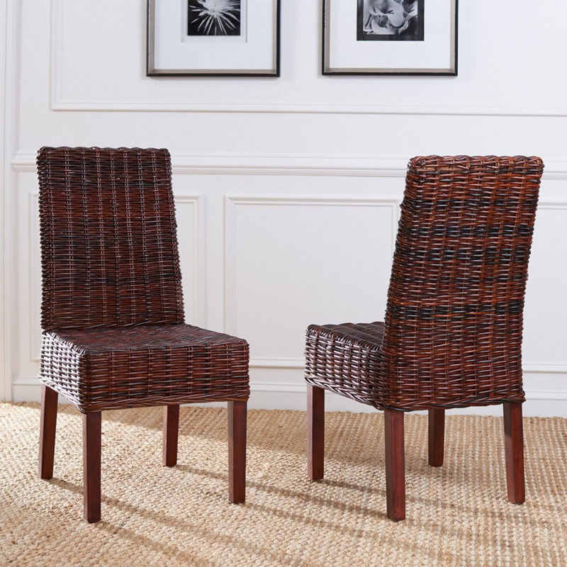 Colista Side Chair, Pecan Brown/Antique Walnut