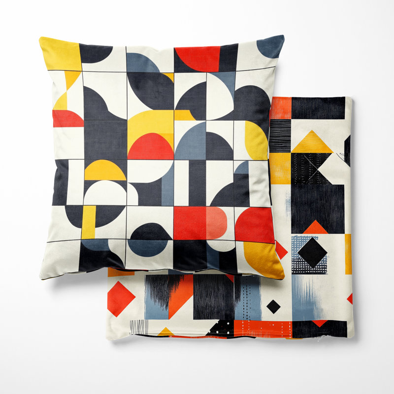 Coussin Minimal Quilt - Patchwork, H 18 po x l 18 po