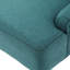 2 Contemporary Dining Chairs - , Sloped , Seat, Dark Brown Wood Legs, Teal Of Modern Fabric Upholstery, Birch Color