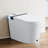 Smart Toilet In White Modern Ceramic Design For Bathroom, Equipped With Built - Bidet, Auto Open/Close Seat, Foot Sensor, And Warm Water System 27.25 Depth, 16.33 Width, 17.55 Height, 86.77 Lb Weight