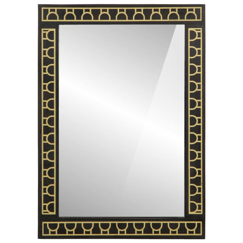 Ageeth Solid Wood Rectangle Mirror