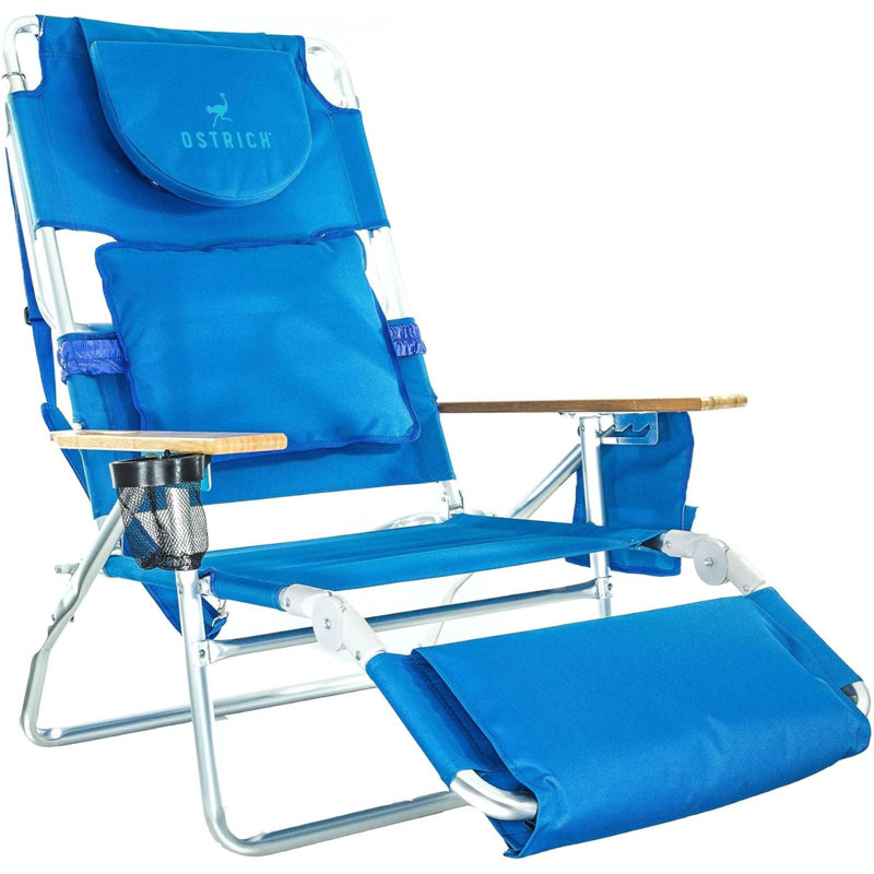 Chaise de plage Thaden, Bleu