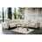 Ayna Power Motion Sectional Sofa, Beige Boucle Upholstery, Console