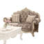 Cha Transitional Tufted Rolled Armrest Sofa with 5 Pillows and Floral Pattern-116419809-105270235-105270234