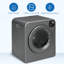 Séchoir à linge portatif, séchoir à linge compact 120V 1300W avec séchage intelligent, tambour en acier inoxydable de 3,2 pieds cubes, sécheuse électrique à chargement frontal pour appartements, dortoirs, véhicules récréatifs, gris