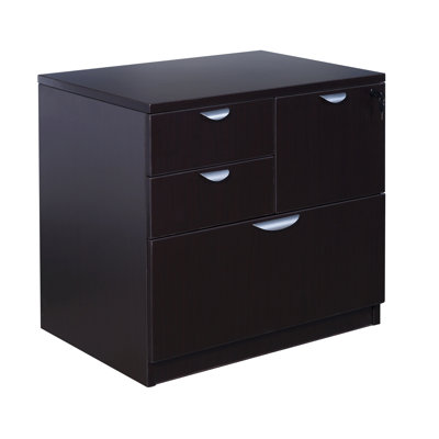 Case Goods 4-Drawer Lateral Filing Cabinet by Boss Office Products