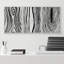 Linear Geometry " Grey And Black Mid-Century Geometric Spiral Ring Landscape Abstract Illustration Modern Ultra " 3 - Pieces-98697593-98697591