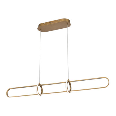 Luminaire suspendu géométrique 1 lumière DEL à 1 lumière