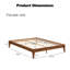Structure de lit plateforme 12 po-1165306159