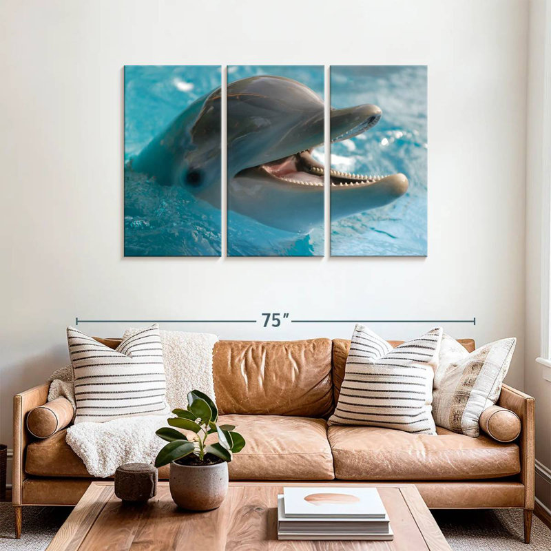 Brampt Delighted Dolphin, 36" H x 57" W
