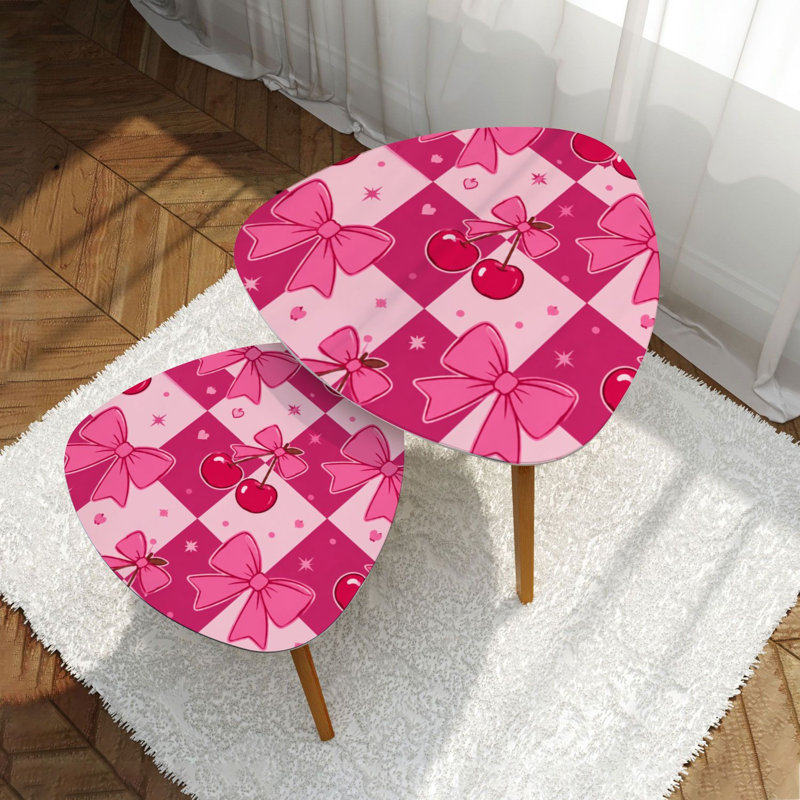 Ensemble de 2 tables basses gigognes Triangle