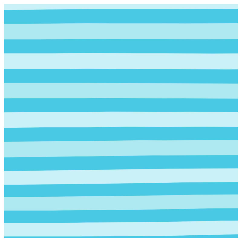 Blue White Stripes Blankets, 50in W x 60in H