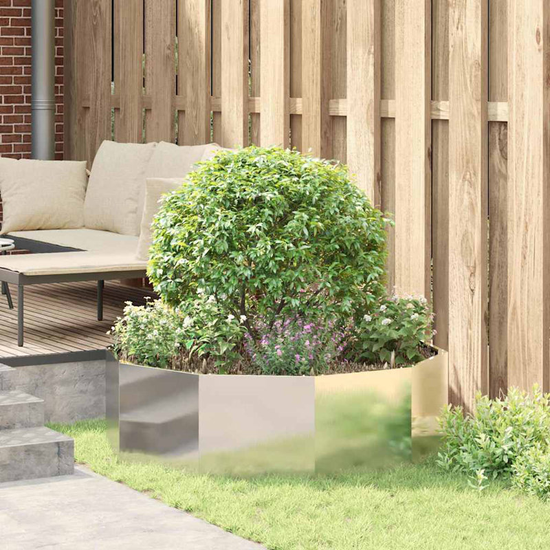 Planter Box, Silver, 35cm H x 120cm W x 120cm D