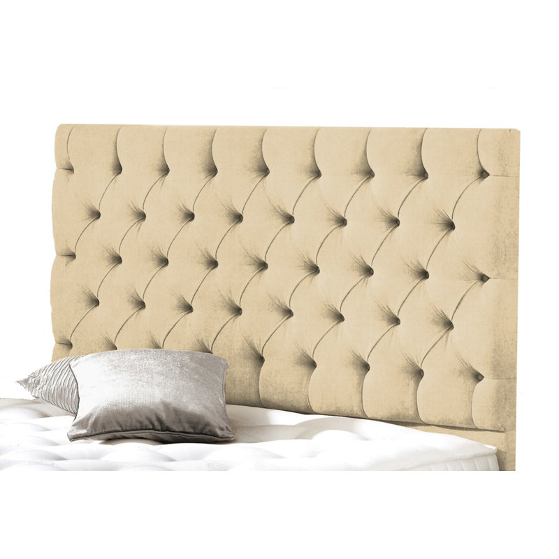Ryan Upholstered Headboard, Small Single (2'6), Ivory