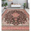 High-Quality Hand-Knotted Black And Rose Area Rug
