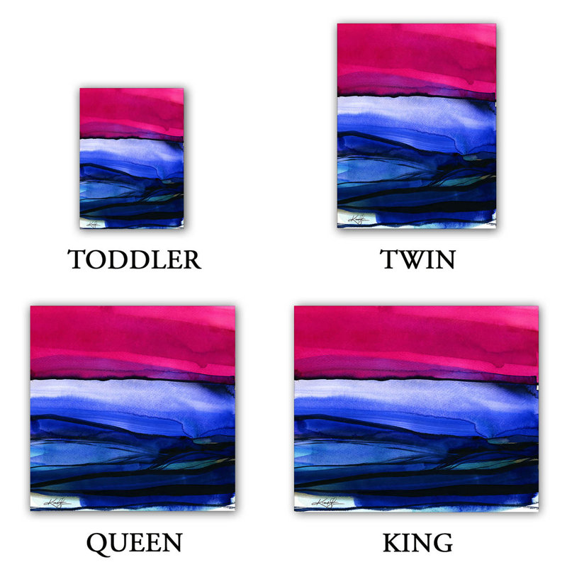 Ensemble de housse de couette abstraction xxiii, 1 housse de couette grand + 2 taies standards