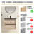 Loxby 24'' Single Sink Wall Mounted Bathroom Vanity,Floating Vanity with 2 Drawers and Ceramic Basin Sink Top-2022468672-2022468673