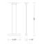 Hera 1-Light Kitchen Island Rectangle Pendant