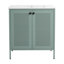 Meuble-lavabo autoportant de 30 po avec lavabo en céramique-106459399