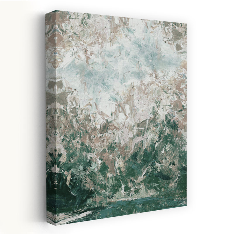 Printemps irlandais, art contemporain abstrait, H 48 po x l 32 po