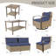 Patio Wicker Metal Conversation Set-605878837