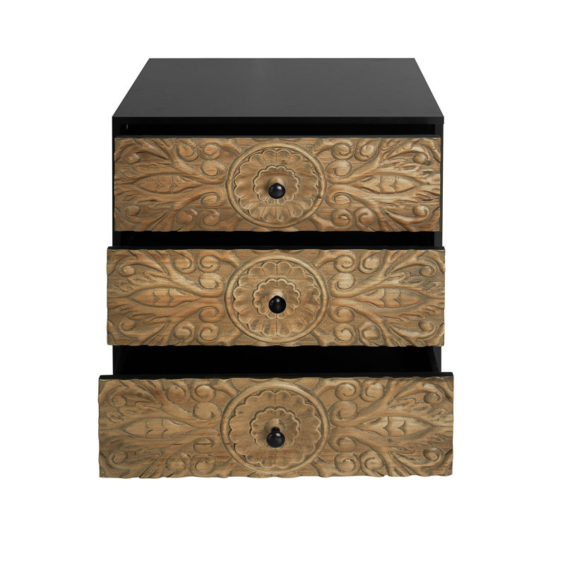 Kamoria Accent Chest, Black, Black