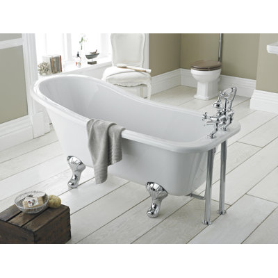 Brockley 1700mm x 730mm Soaking Acrylic Bathtub