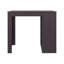 Îlot de cuisine, 4 tablettes, wengé noir