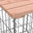 Teak Galvanized Steel Storage Bench