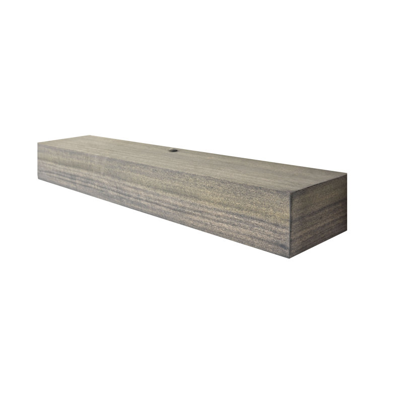  Poplar Floating Shelves, 6" H x 13" W x 7" D, Medium Yellow Wood